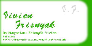 vivien frisnyak business card