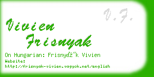 vivien frisnyak business card